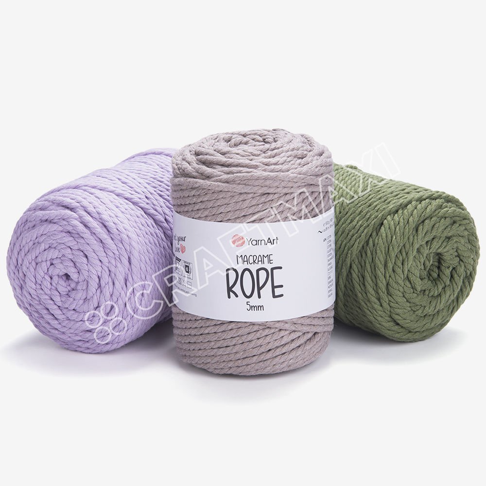YARNART MACRAME ROPE 5 MM - MACRAME CORD