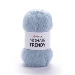 YARNART MOHAIR TRENDY - KNITTING YARN LIGHT BLUE - 107