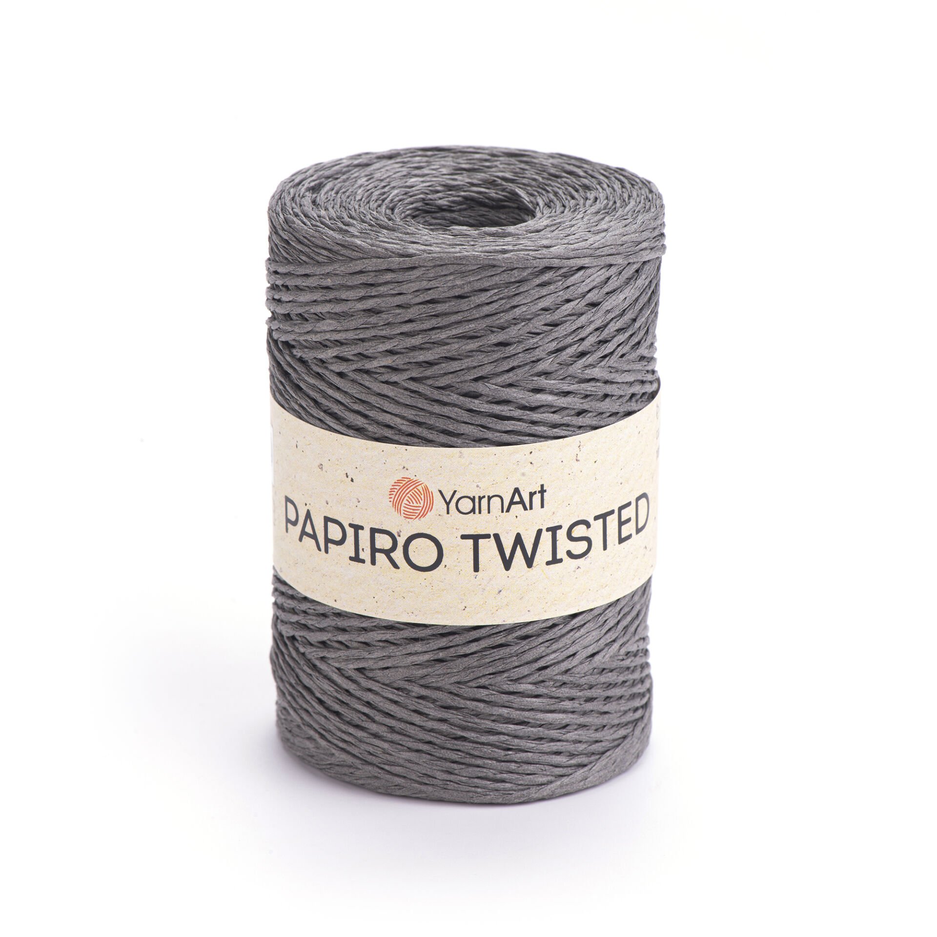 YARNART PAPIRO TWISTED - PAPER RAFFIA GREY - 1321