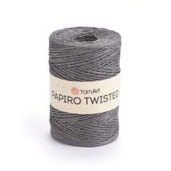 YARNART PAPIRO TWISTED - PAPER RAFFIA GREY - 1321