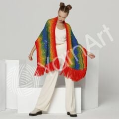 YARNART FLOWERS MERINO - MULTICOLOR KNITTING YARN VARIEGATED - 563
