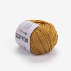 YARNART SYMPHONY - KNITTING YARN MUSTARD - 2104