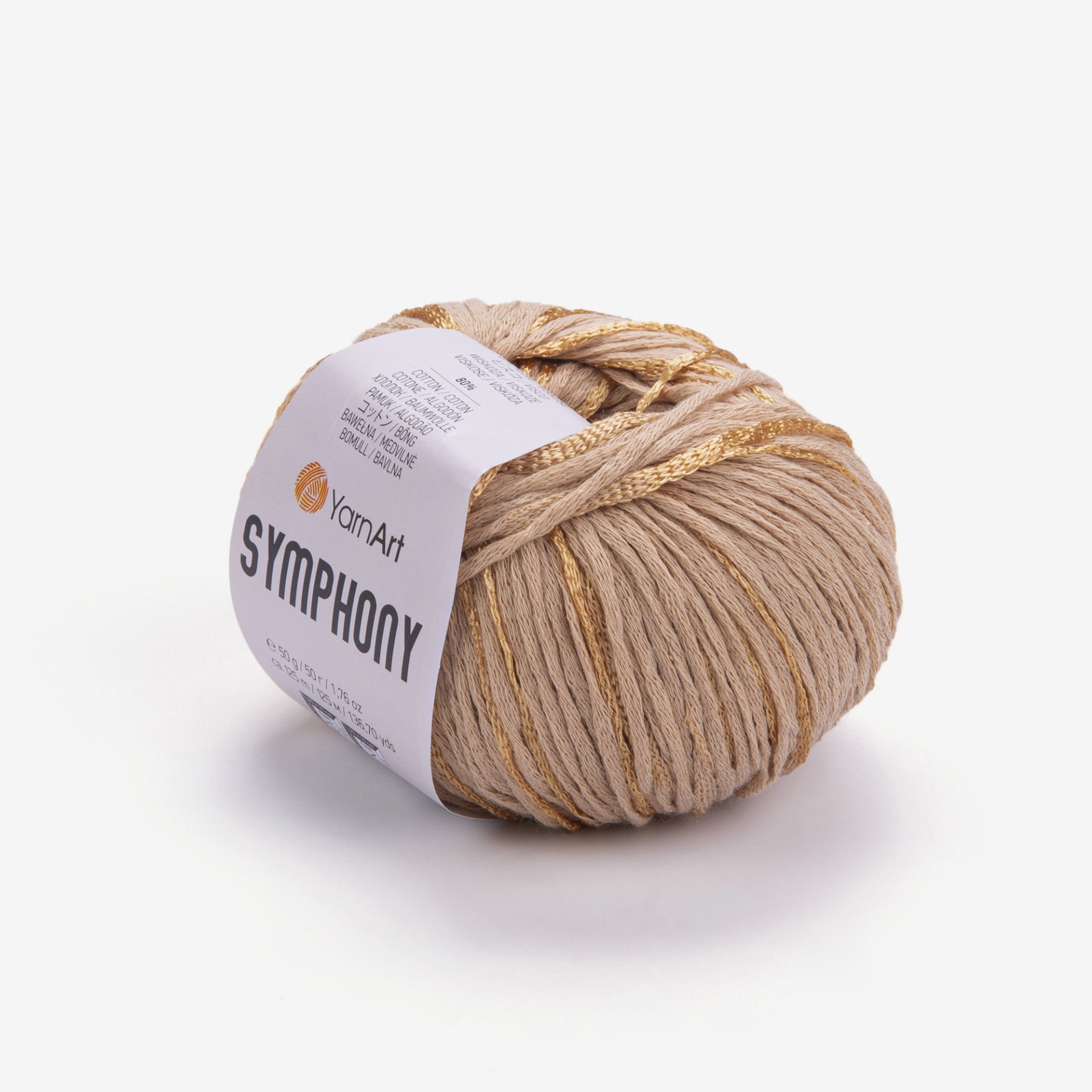 YARNART SYMPHONY - KNITTING YARN CARAMEL - 2105