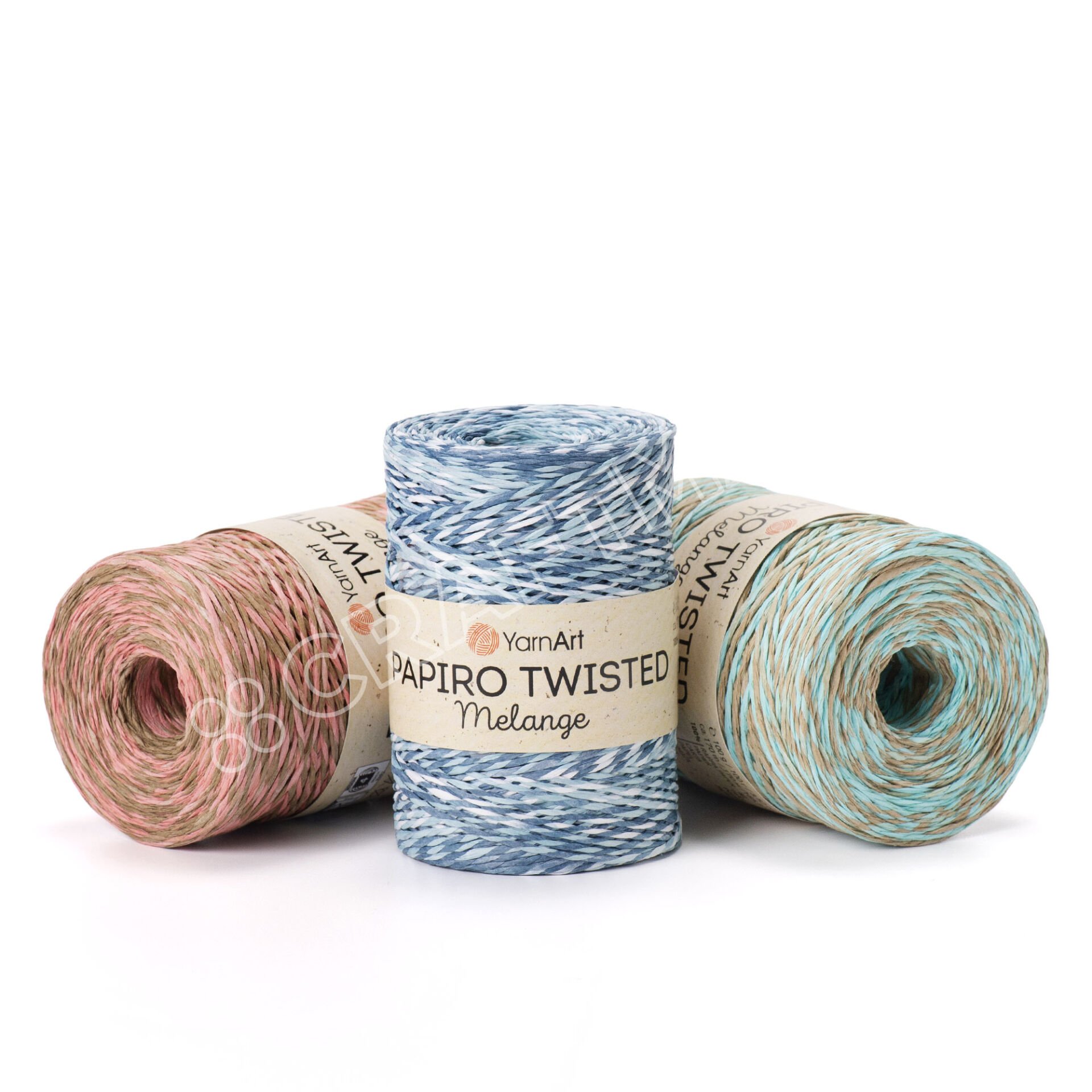 YARNART PAPIRO TWISTED MELANGE - PAPER RAFFIA