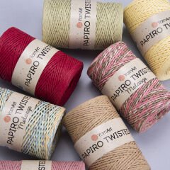 YARNART PAPIRO TWISTED MELANGE - PAPER RAFFIA
