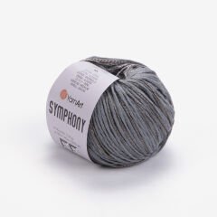 YARNART SYMPHONY - KNITTING YARN GREY - 2108