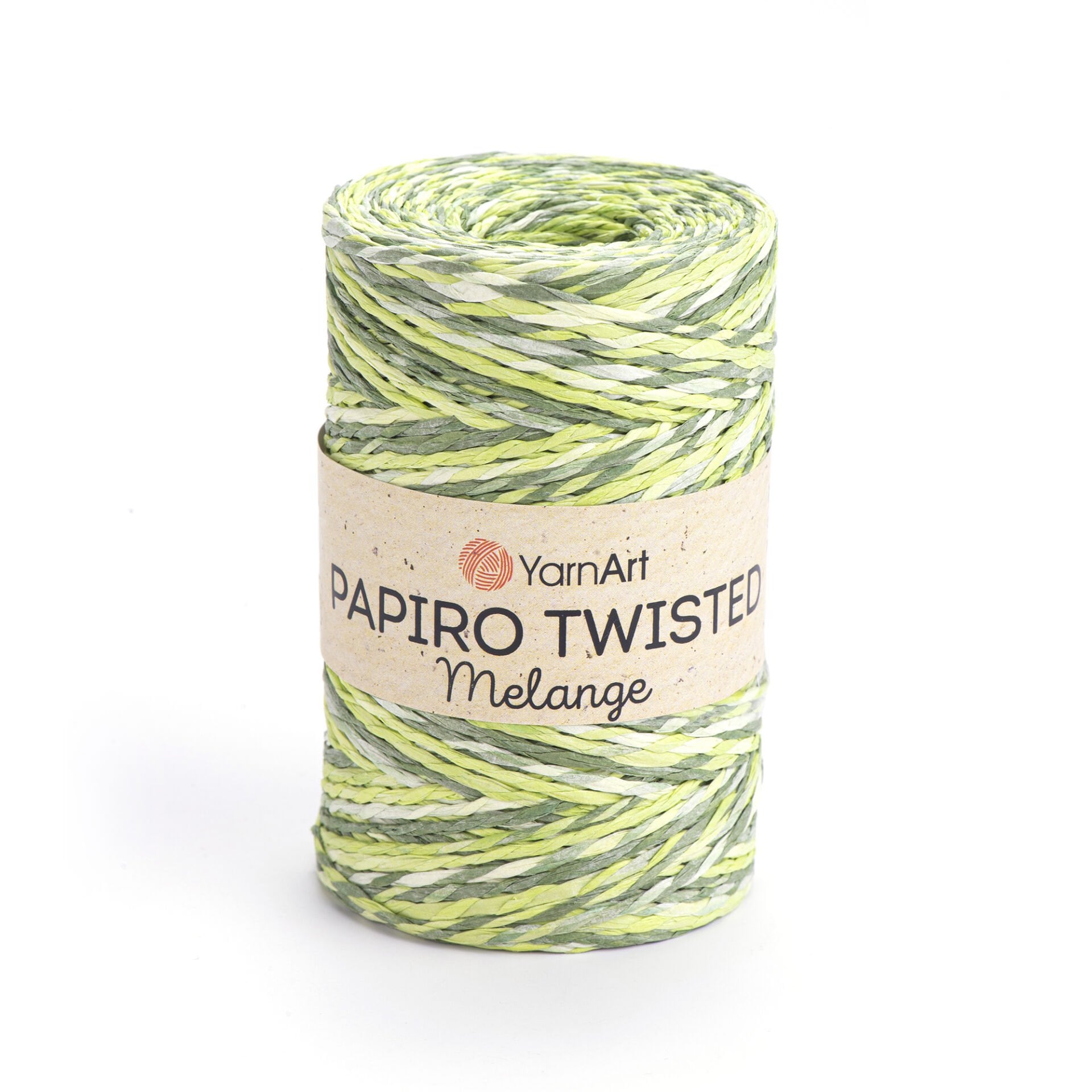 YARNART PAPIRO TWISTED MELANGE - PAPER RAFFIA VARIEGATED - 2302