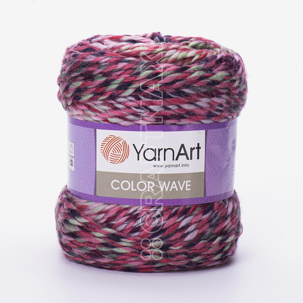 YARNART COLOR WAVE - MULTICOLOR KNITTING YARN VARIEGATED - 112