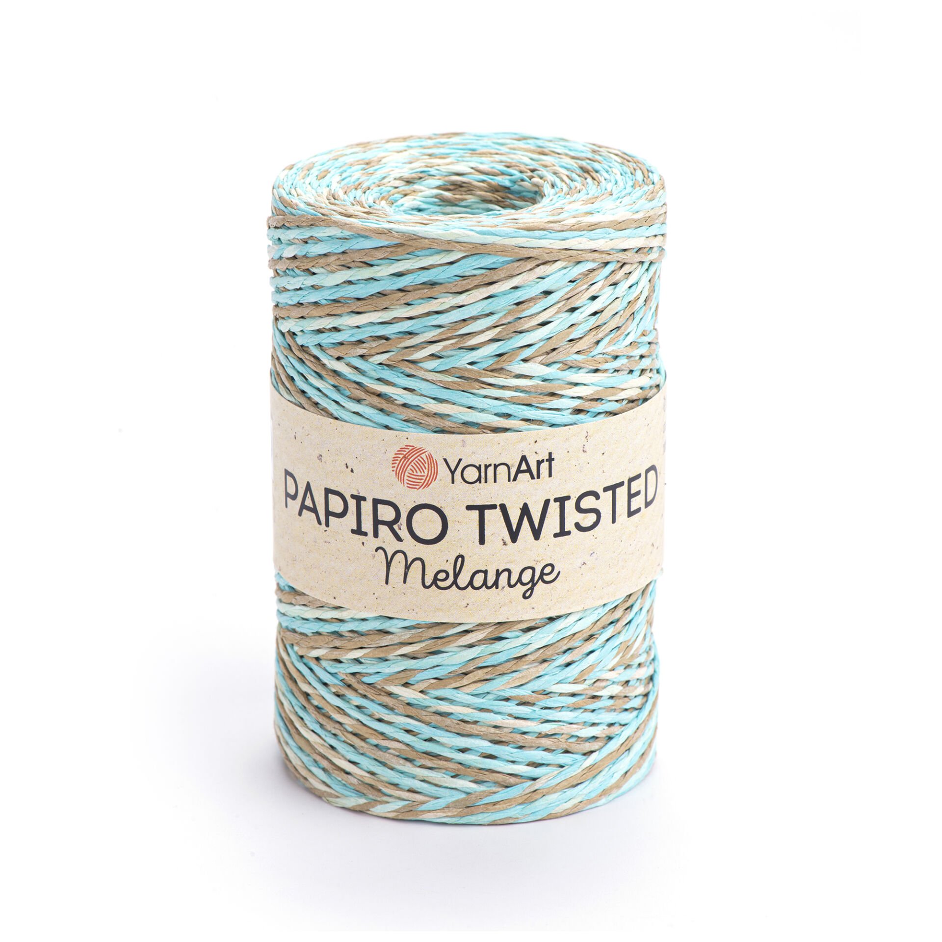 YARNART PAPIRO TWISTED MELANGE - PAPER RAFFIA VARIEGATED - 2304