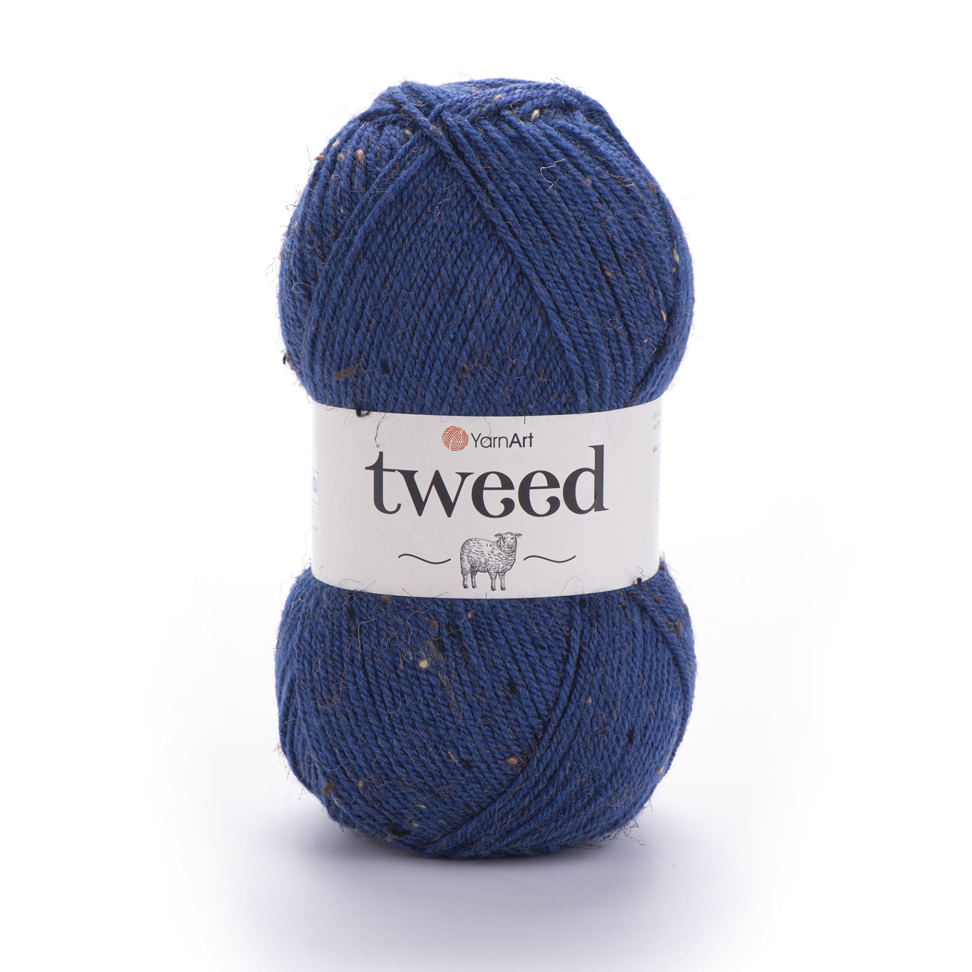 YARNART TWEED - KNITTING YARN NAVY - 230