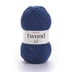 YARNART TWEED - KNITTING YARN NAVY - 230