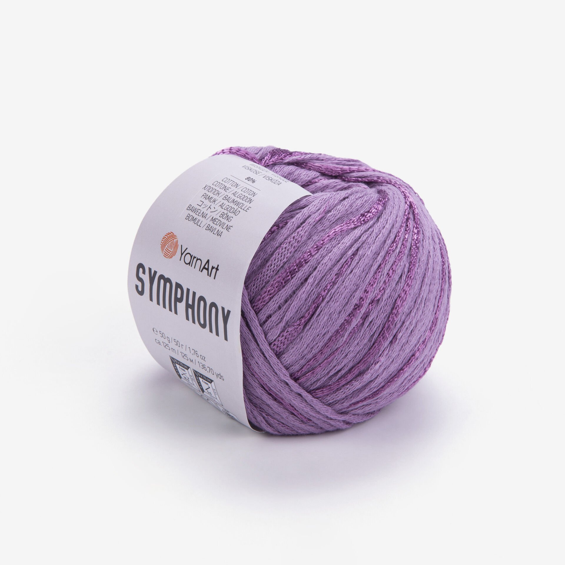YARNART SYMPHONY - KNITTING YARN PURPLE - 2115