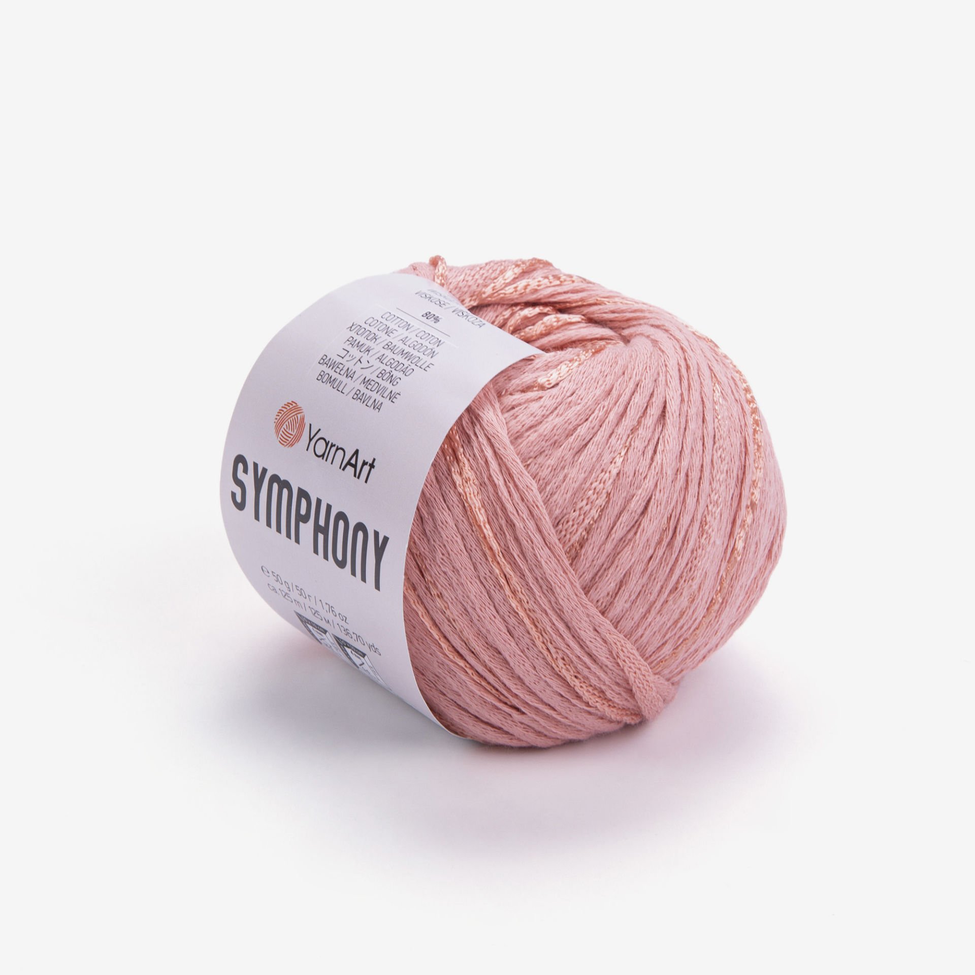 YARNART SYMPHONY - KNITTING YARN SALMON - 2117