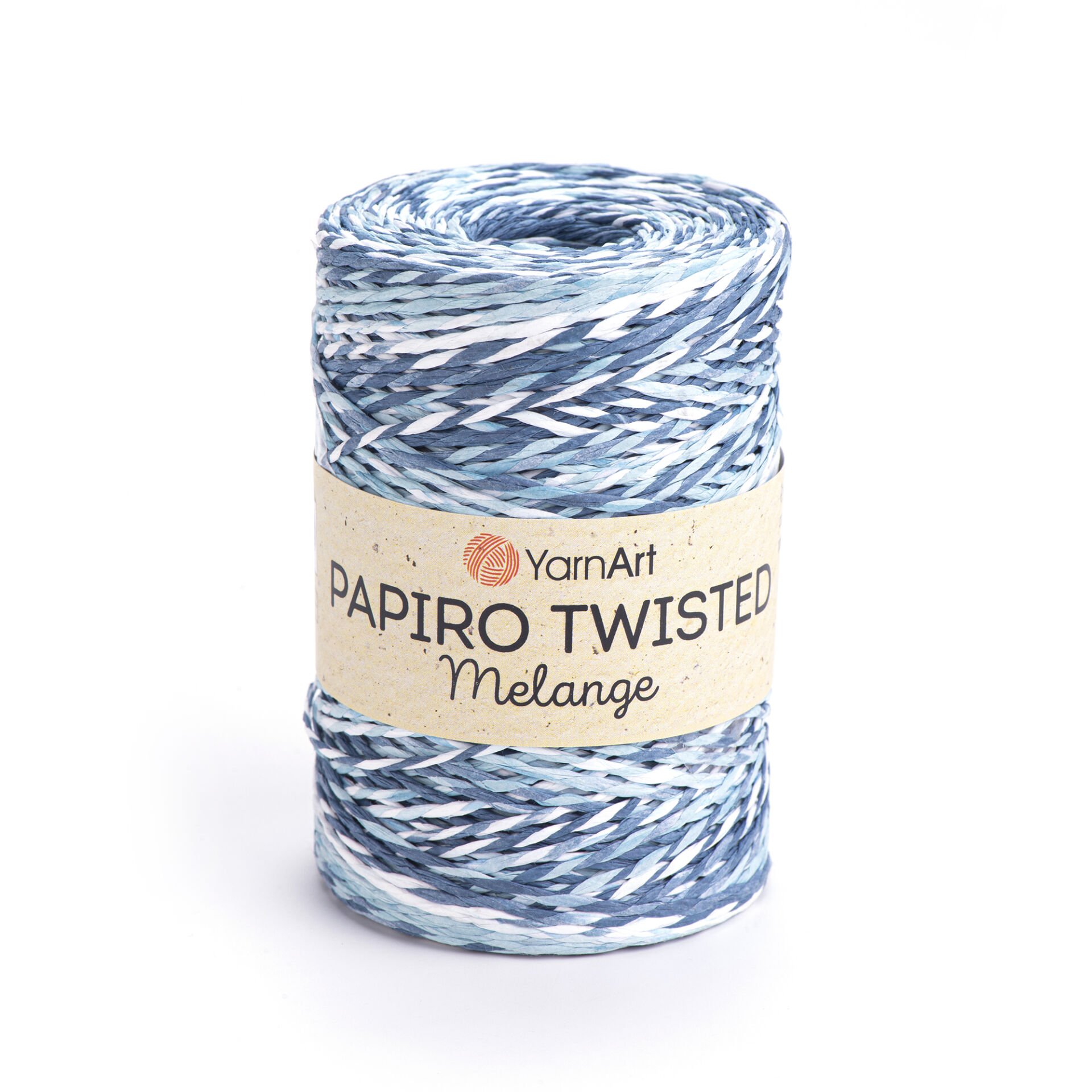 YARNART PAPIRO TWISTED MELANGE - PAPER RAFFIA VARIEGATED - 2311