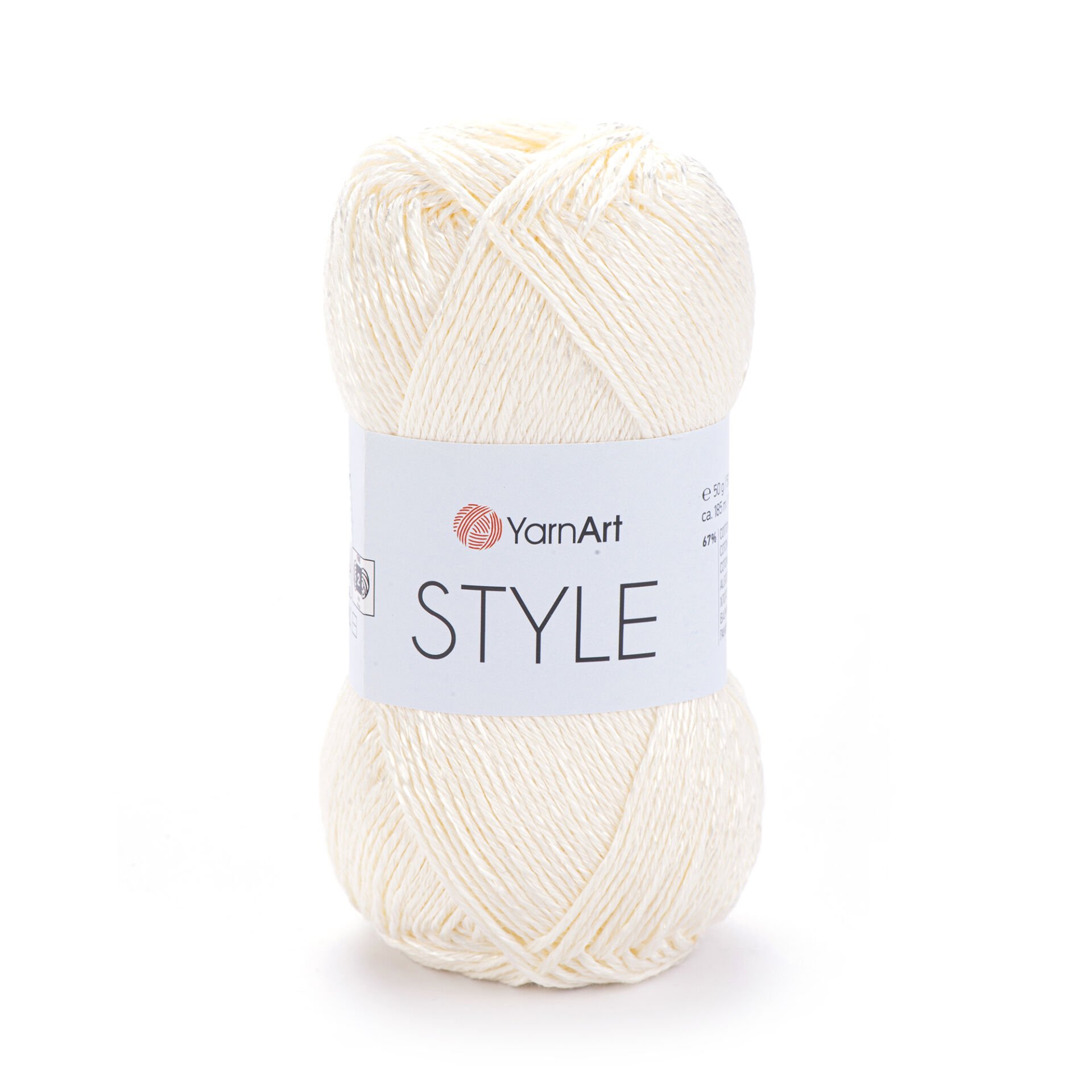 YARNART STYLE - SHINY KNITTING YARN CREAM - 652