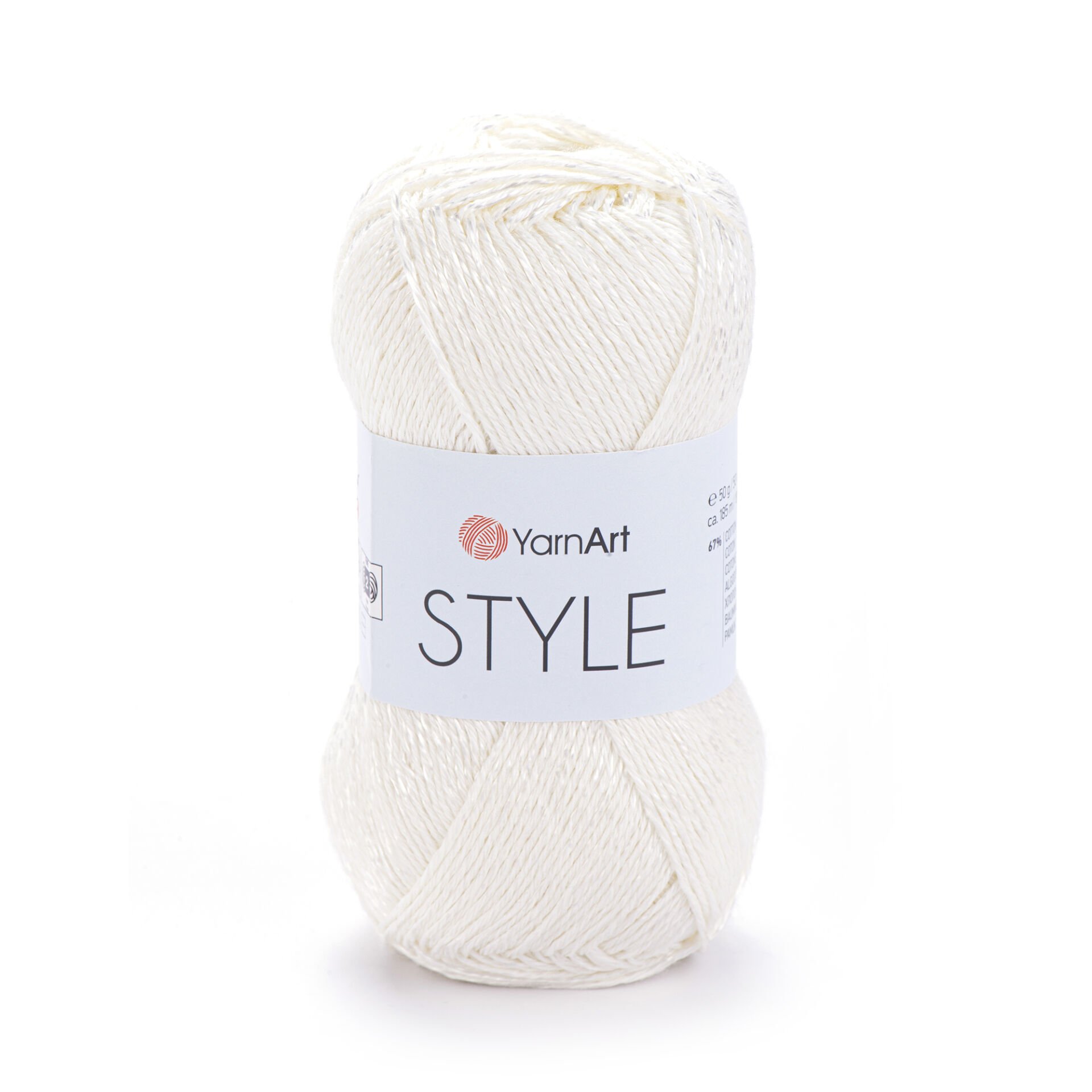 YARNART STYLE - SHINY KNITTING YARN OFF-WHITE - 653