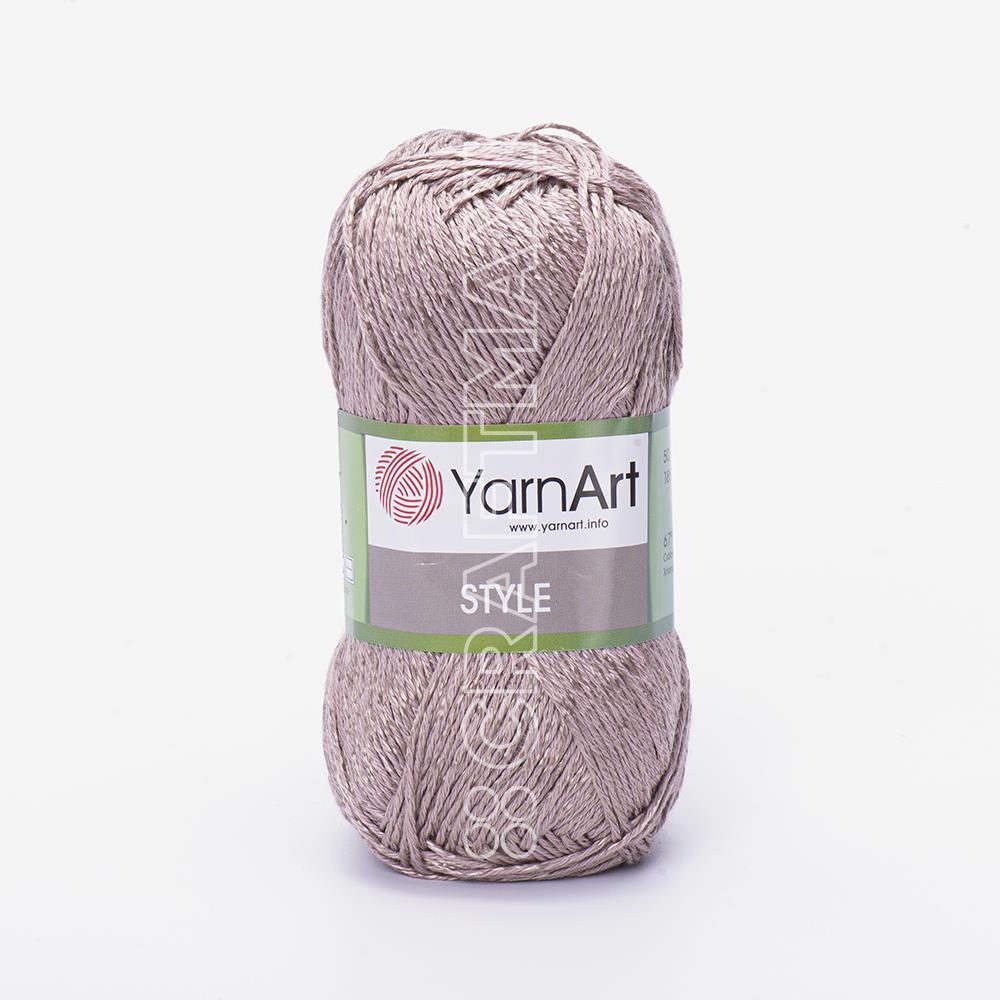 YARNART STYLE - SHINY KNITTING YARN TAUPE - 655