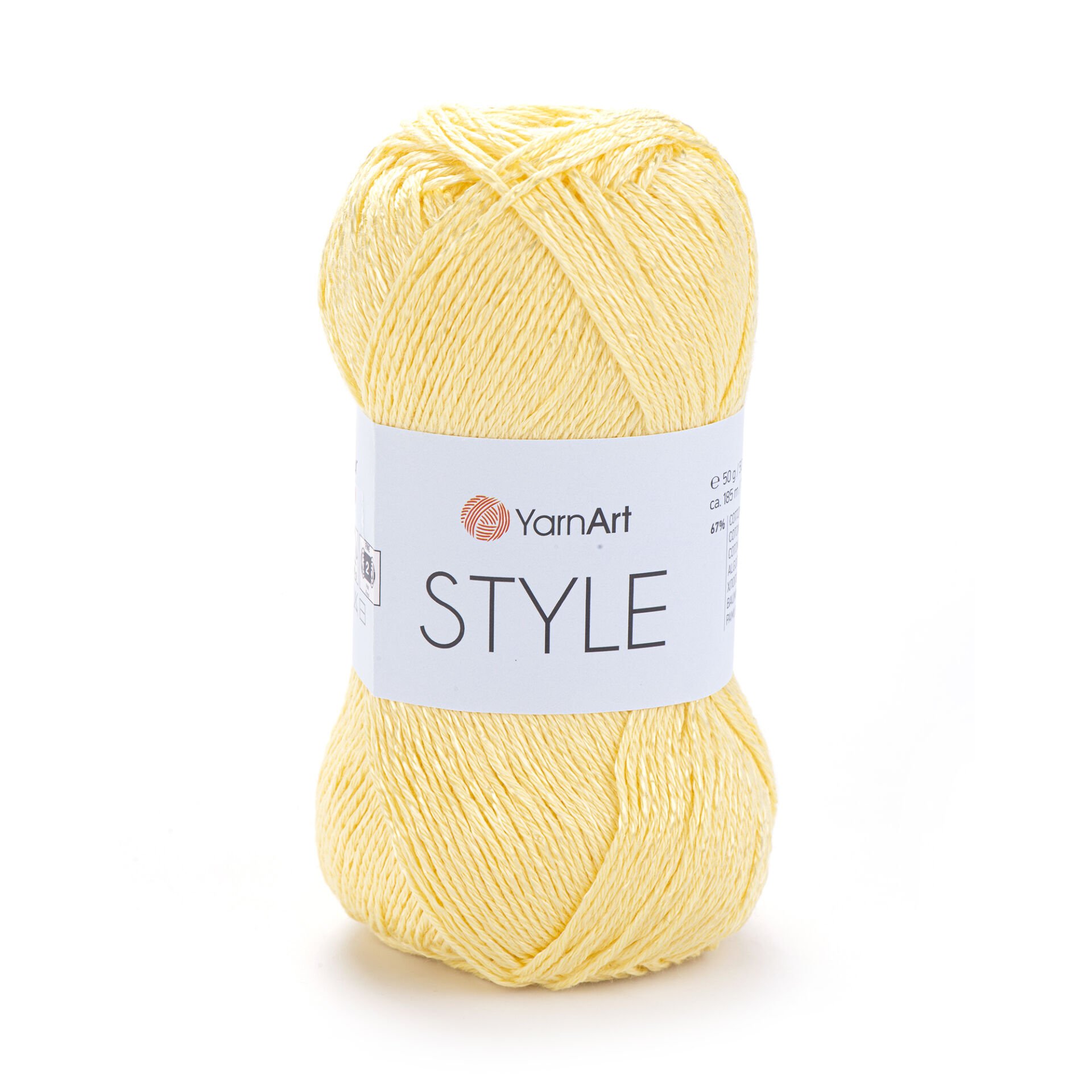 YARNART STYLE - SHINY KNITTING YARN YELLOW - 656