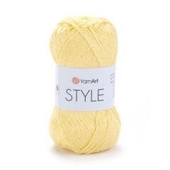 YARNART STYLE - SHINY KNITTING YARN YELLOW - 656