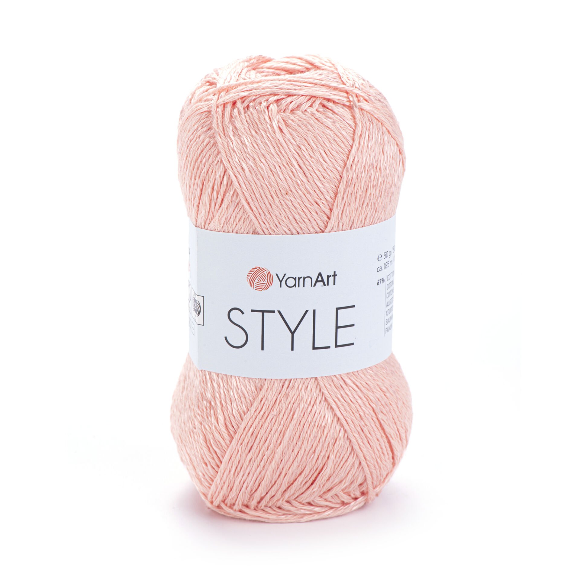 YARNART STYLE - SHINY KNITTING YARN PINKISH ORANGE - 658