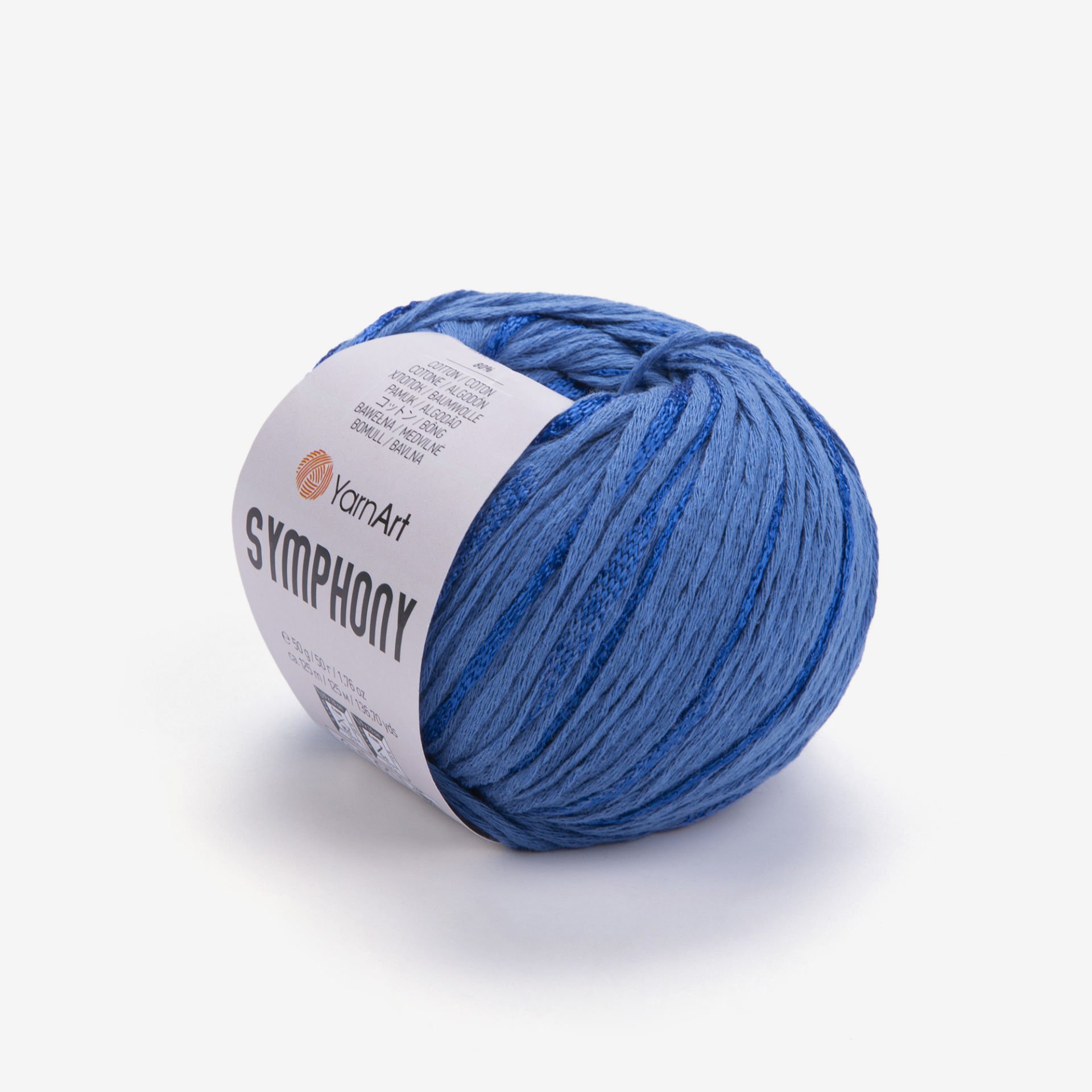YARNART SYMPHONY - KNITTING YARN BLUE - 2124
