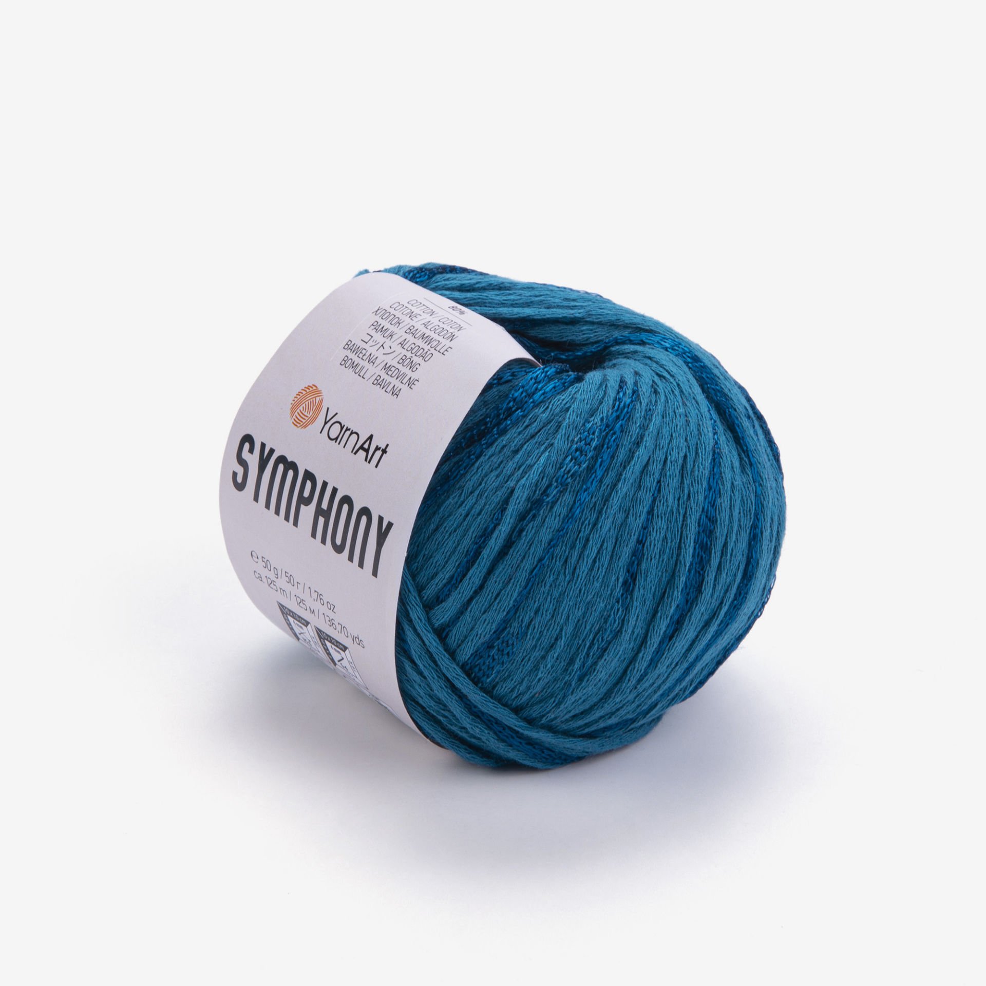 YARNART SYMPHONY - KNITTING YARN BLUE - 2125