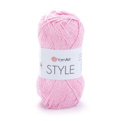 YARNART STYLE - SHINY KNITTING YARN LIGHT PINK - 660