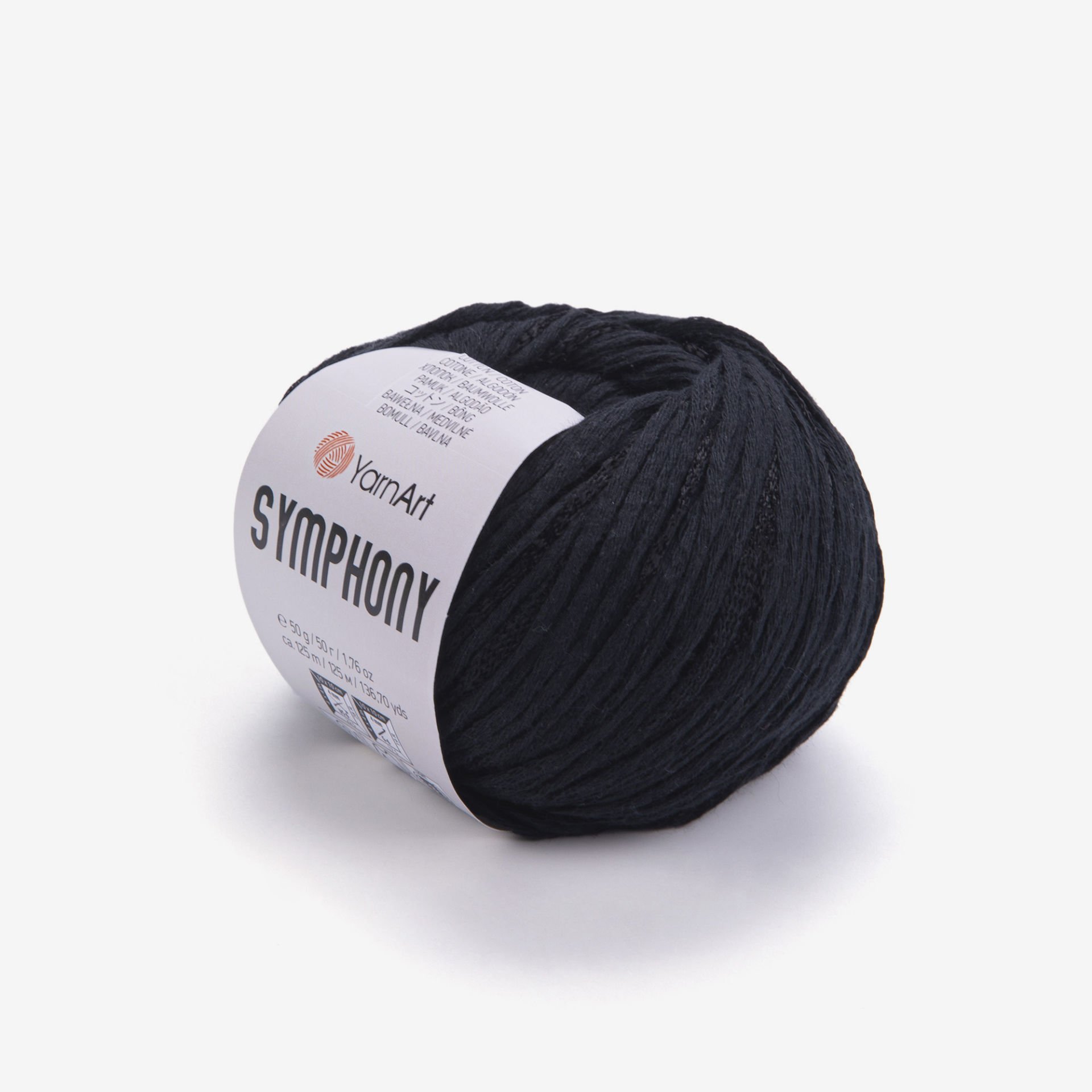YARNART SYMPHONY - KNITTING YARN BLACK - 2126