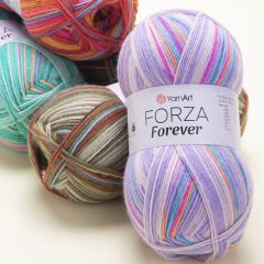 YARNART FORZA FOREVER - MULTICOLOR KNITTING YARN
