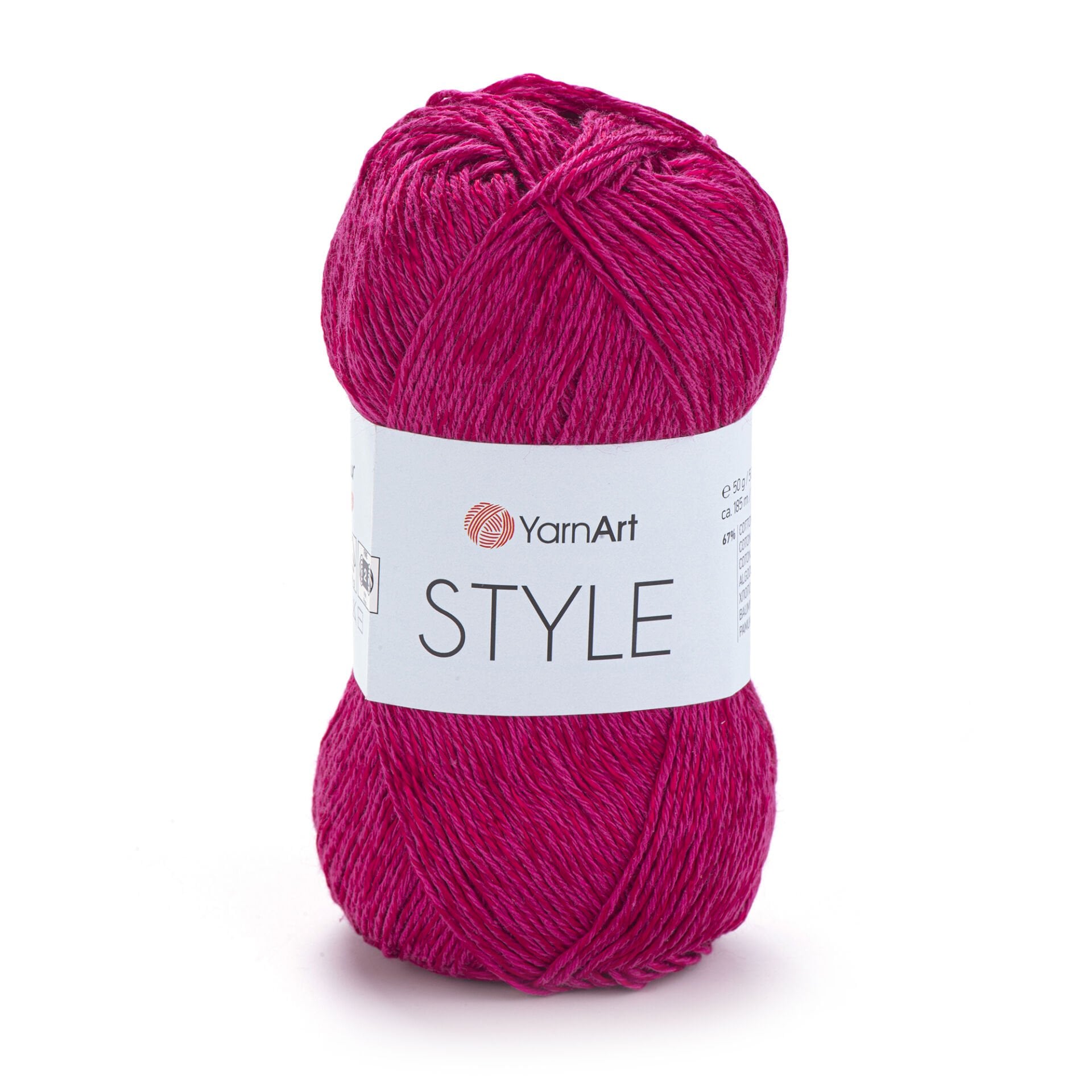 YARNART STYLE - SHINY KNITTING YARN FUCHSIA - 661