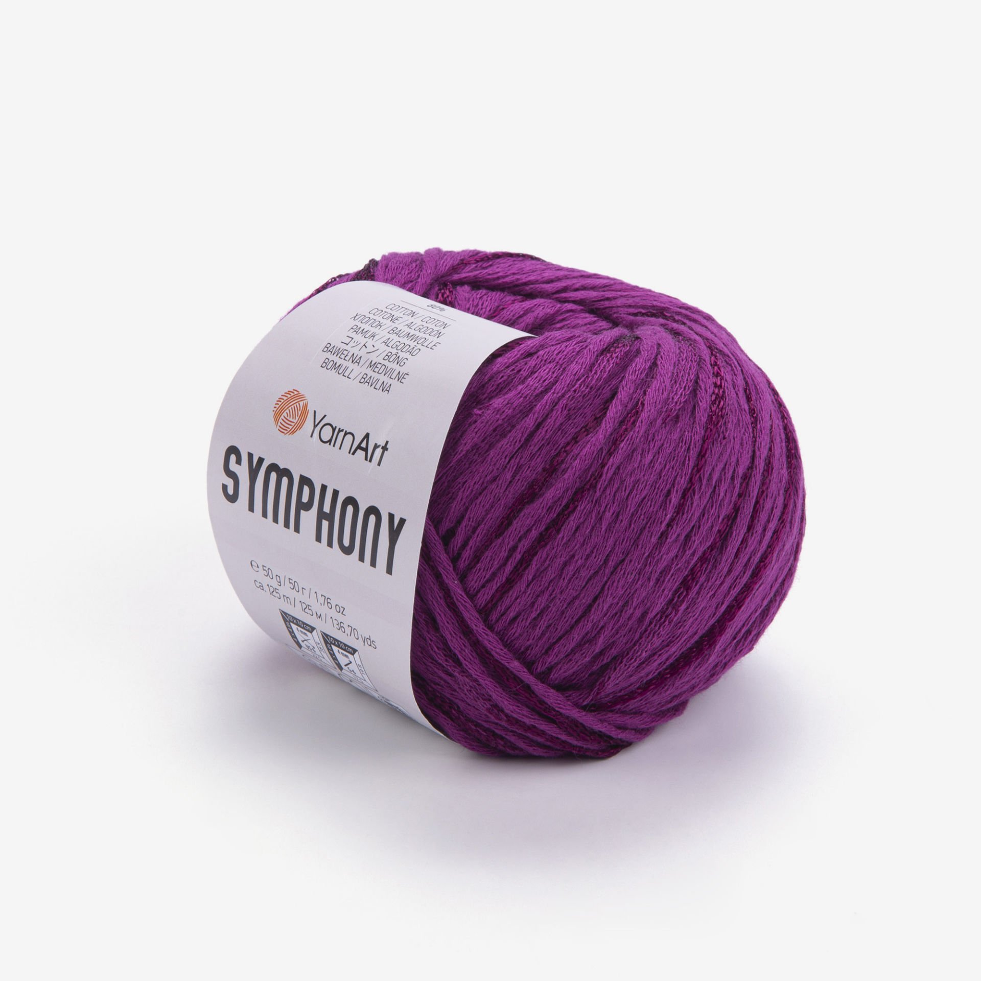 YARNART SYMPHONY - KNITTING YARN PURPLE - 2114