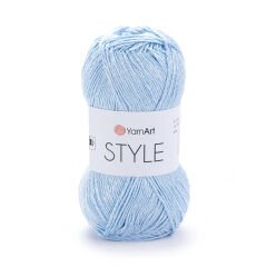 YARNART STYLE - SHINY KNITTING YARN BABY BLUE - 668