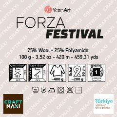 YARNART FORZA FESTIVAL - MULTICOLOR KNITTING YARN
