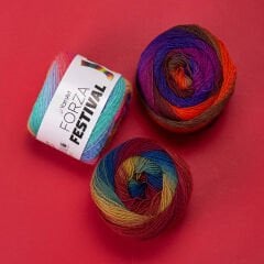YARNART FORZA FESTIVAL - MULTICOLOR KNITTING YARN