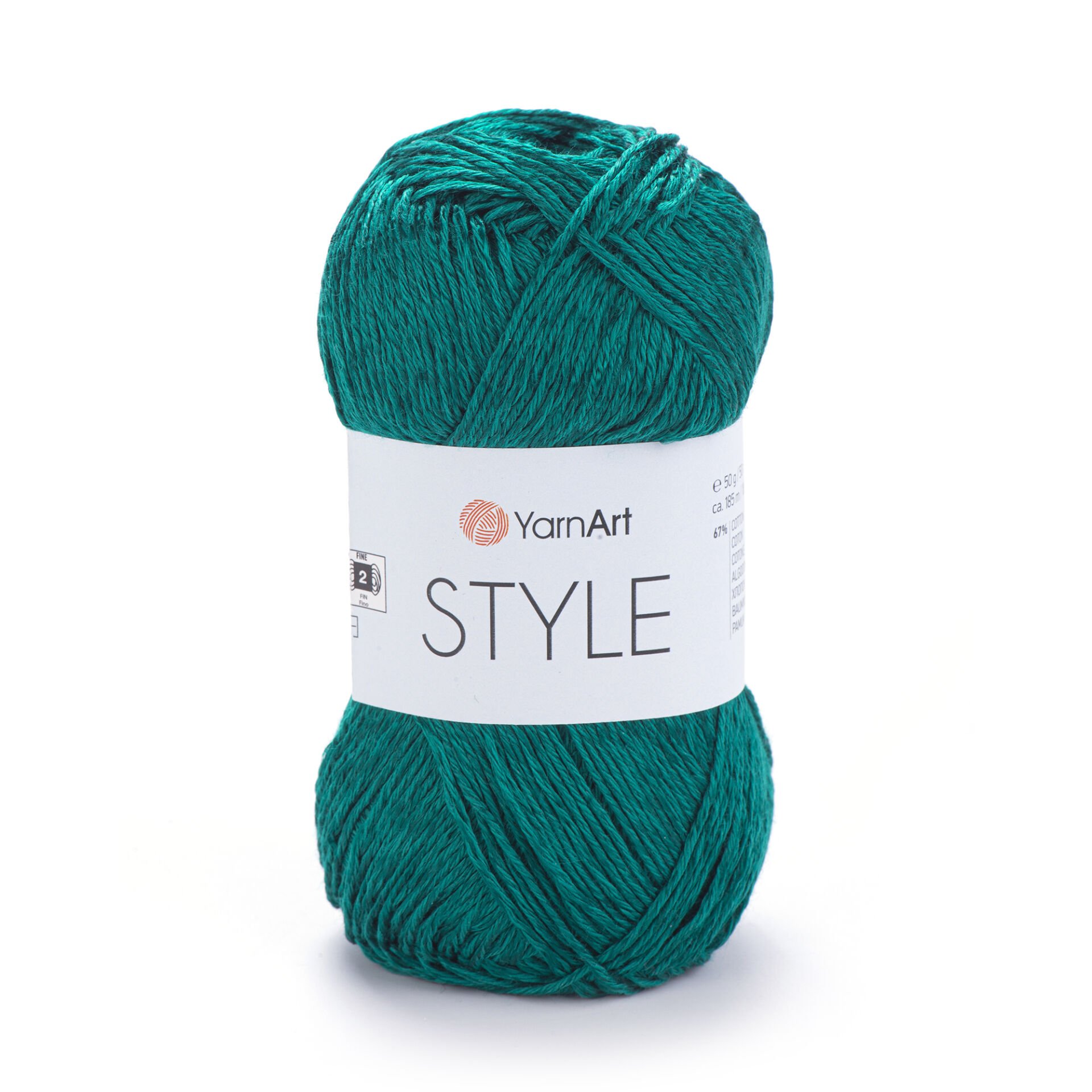 YARNART STYLE - SHINY KNITTING YARN PETROL GREEN - 677