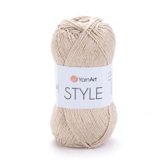 YARNART STYLE - SHINY KNITTING YARN BEIGE - 654