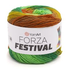 YARNART FORZA FESTIVAL - MULTICOLOR KNITTING YARN VARIEGATED - 2907