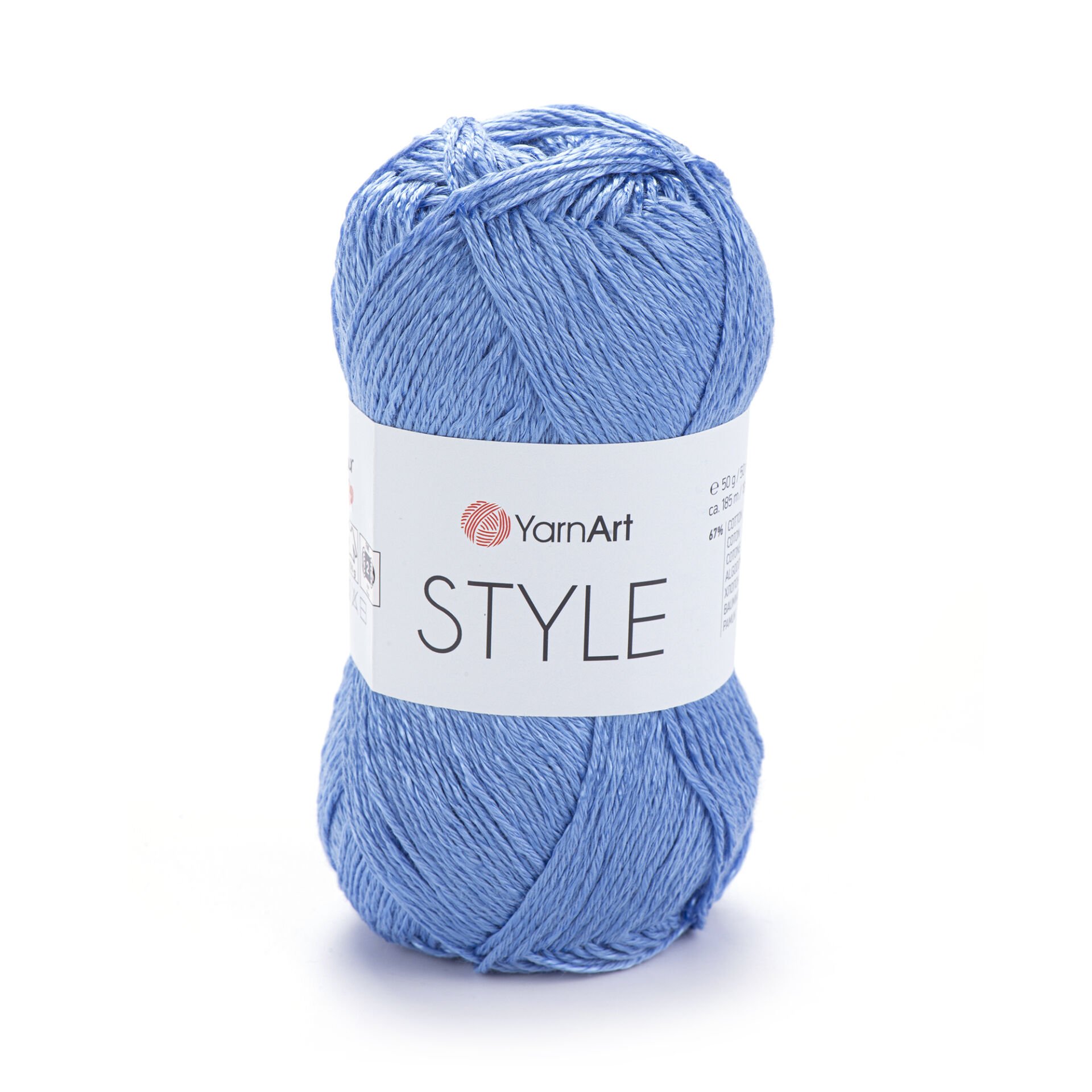 YARNART STYLE - SHINY KNITTING YARN BLUE - 669