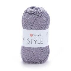 YARNART STYLE - SHINY KNITTING YARN GREY - 667