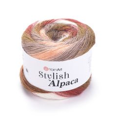 YARNART STYLISH ALPACA - MULTICOLOR KNITTING YARN VARIEGATED - 7701