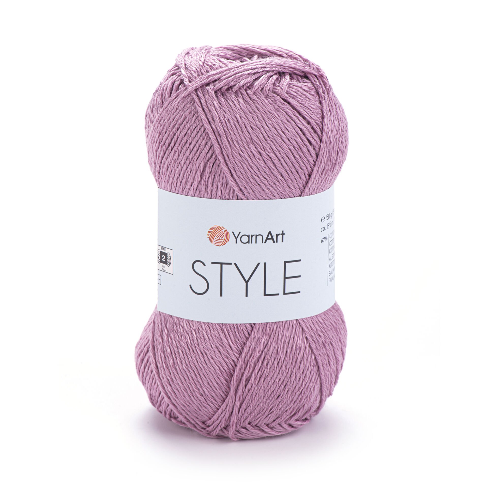 YARNART STYLE - SHINY KNITTING YARN DUSTY ROSE - 671