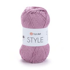 YARNART STYLE - SHINY KNITTING YARN DUSTY ROSE - 671