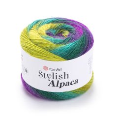 YARNART STYLISH ALPACA - MULTICOLOR KNITTING YARN VARIEGATED - 7703