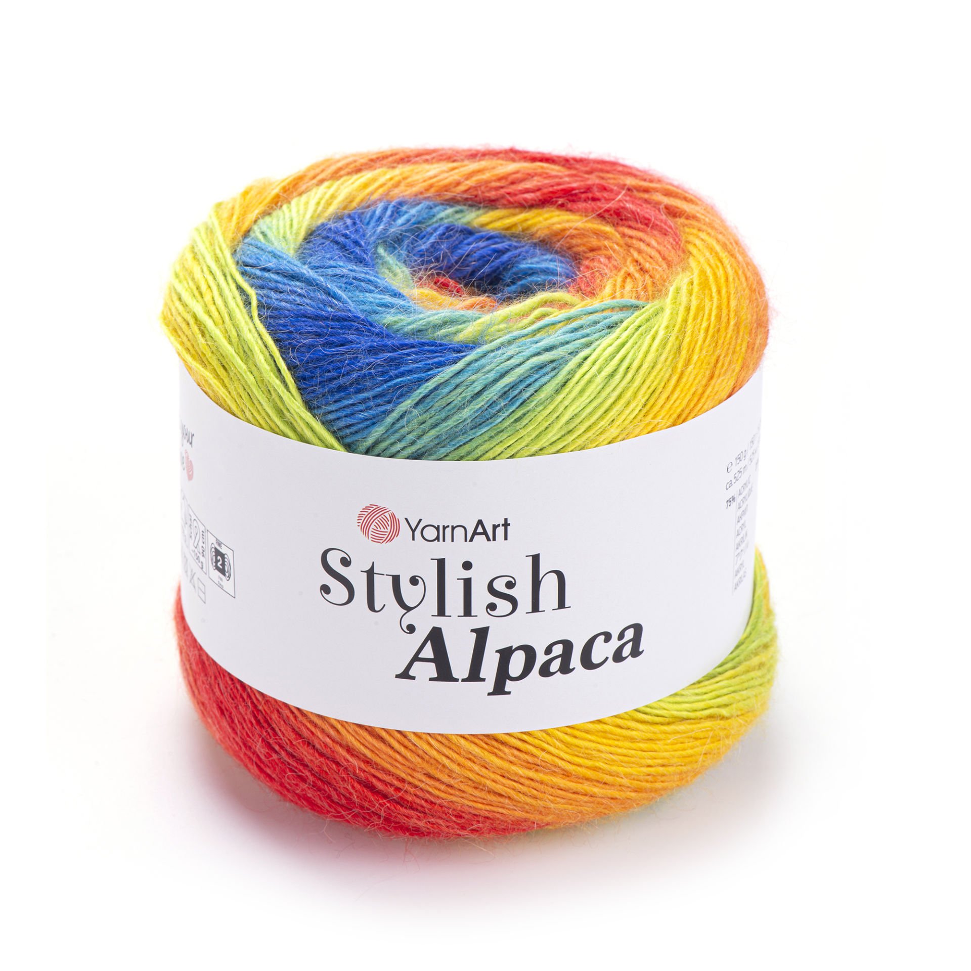 YARNART STYLISH ALPACA - MULTICOLOR KNITTING YARN VARIEGATED - 7708