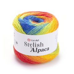 YARNART STYLISH ALPACA - MULTICOLOR KNITTING YARN VARIEGATED - 7708