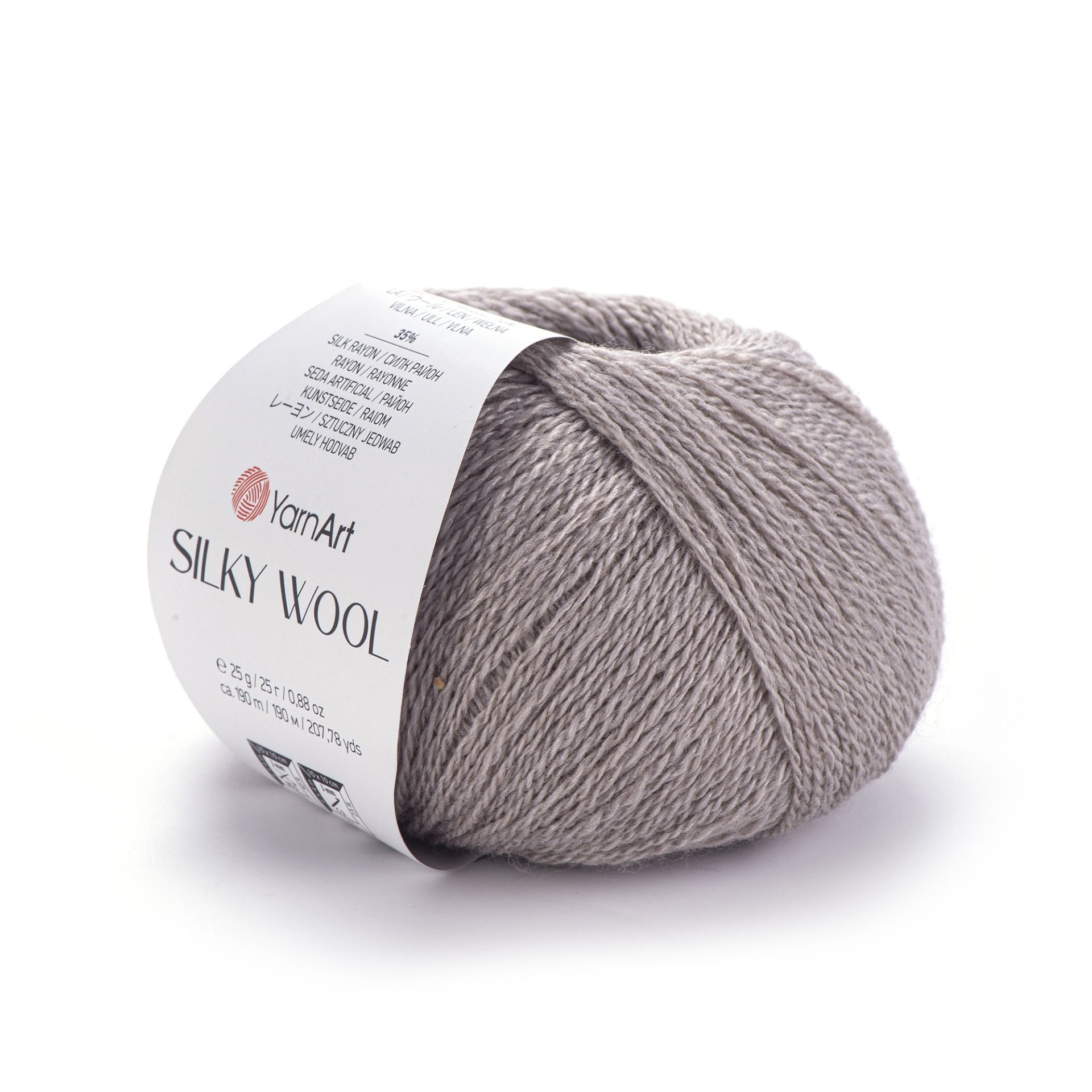 YARNART SILKY WOOL - KNITTING YARN MILKY BROWN - 337
