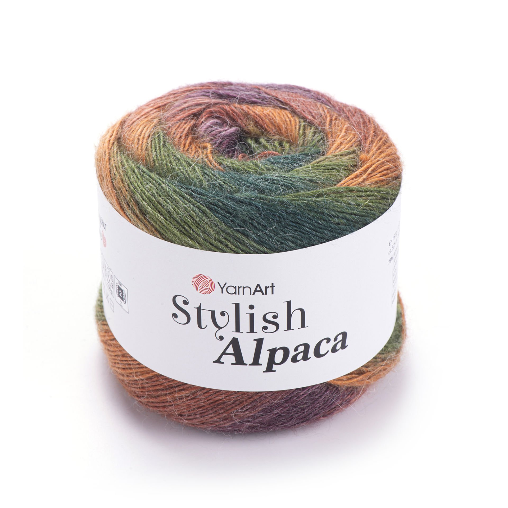 YARNART STYLISH ALPACA - MULTICOLOR KNITTING YARN VARIEGATED - 7710