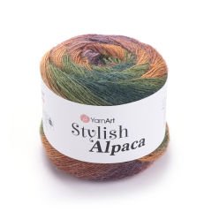 YARNART STYLISH ALPACA - MULTICOLOR KNITTING YARN VARIEGATED - 7710