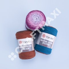 YARNART MACRAME COTTON SPECTRUM - MACRAME CORD VARIEGATED - 1312