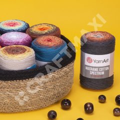 YARNART MACRAME COTTON SPECTRUM - MACRAME CORD VARIEGATED - 1312